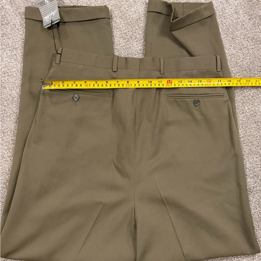 Vintage 100% Wool Dress Pants T34 – Pleated Front, Classic Fit, New With Tags - Picture 4 of 4